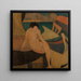 Fisch schwarz - Blanche Lazzell — gerahmtes Bild an der Wand