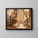 La Fileuse - Polychronis Lembesis — gerahmtes Bild an der Wand