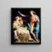 Apollon und die zwei Musen - Pompeo Batoni — gerahmtes Bild an der Wand