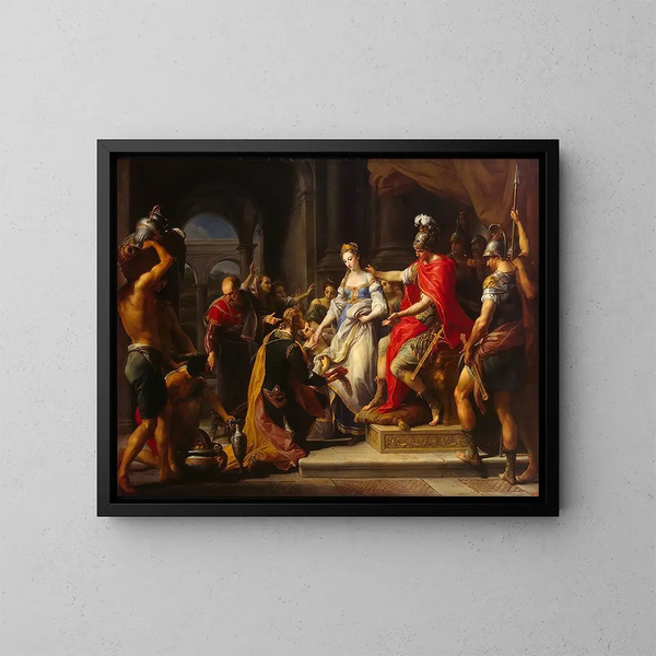 La Continence de Scipion - Pompeo Batoni — gerahmtes Bild an der Wand