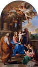 Die Jungfrau mit dem Kind mit den Heiligen Joseph, Zacharias und Elisabeth und dem kleinen Heiligen Johannes - Pompeo Batoni — Ansicht des Kunstwerks