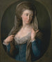 Portrait einer Frau, traditionell als Margaret Stuart Lady Hippisley identifiziert - Pompeo Batoni — Ansicht des Kunstwerks