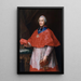 Portrait des Kardinals Jean-François Joseph de Rochechouart - Pompeo Batoni — gerahmtes Bild an der Wand