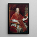 Portrait des Papstes Pius VI, Giovanni Angelo Braschi - Pompeo Batoni — gerahmtes Bild an der Wand