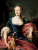 Portrait einer Dame in Diane Jägerin - Pompeo Batoni — Ansicht des Kunstwerks