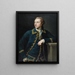 Portrait eines Mannes in grünem Anzug - Pompeo Batoni — gerahmtes Bild an der Wand
