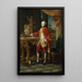 Portrait eines jungen Mannes - Pompeo Batoni — gerahmtes Bild an der Wand