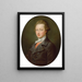 Portrait eines Gentlemans (Case Conflict) - Pompeo Batoni — gerahmtes Bild an der Wand