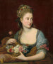 Portrait einer Dame in Flore - Pompeo Batoni — Ansicht des Kunstwerks