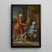 Sir Sampson Gideon und ein unbekannter Begleiter - Pompeo Batoni — gerahmtes Bild an der Wand