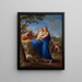 Der Ruhezustand während der Flucht nach Ägypten - Pompeo Batoni — gerahmtes Bild an der Wand