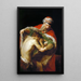 Le Retour du fils prodigue - Pompeo Batoni — gerahmtes Bild an der Wand