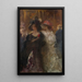 Zwei elegante Damen - Pompeo Mariani — gerahmtes Bild an der Wand