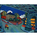 Reproduktion des Gemäldes Pont ferroviaire sur la rue Löbtauer à Dresde - Ernst Ludwig Kirchner