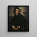 Portrait von Cosme I. der Doktoren - Pontormo Jacopo Carucci — gerahmtes Bild an der Wand