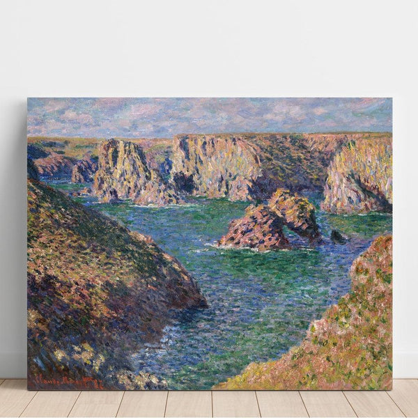 Reproduktion des Gemäldes Port-Domois, Belle-Île - Claude Monet