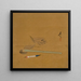 Porte-pinceau et feuilles - Shibata Zeshin — gerahmtes Bild an der Wand