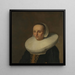 Portrait von Anna van der Does 1609-1650 - Paulus Hennekyn — gerahmtes Bild an der Wand