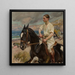 Portrait d'Hérthier de Boislambert à cheval - Wojciech Kossak — gerahmtes Bild an der Wand