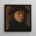 Portrait eines Jungen - Adriaen van Ostade — gerahmtes Bild an der Wand