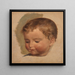 Portrait eines Kindes - Adolph Tidemand — gerahmtes Bild an der Wand