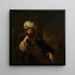 Portrait eines Mannes in orientalischer Kleidung - Christian Wilhelm Ernst Dietrich — gerahmtes Bild an der Wand