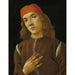 Reproduktion des Gemäldes Portrait eines jungen Mannes - Sandro Botticelli