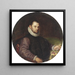 Portrait eines jungen Mannes - Lavinia Fontana — gerahmtes Bild an der Wand