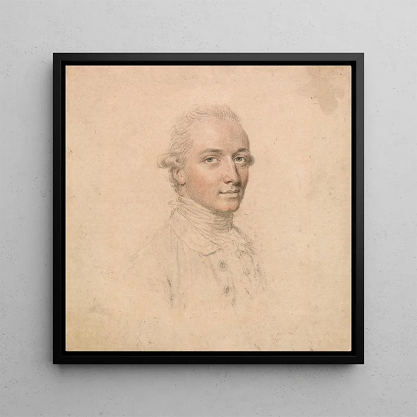 Portrait d'un jeune homme pris sur le vif, tourné vers la droite - John Smart