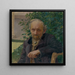 Portrait eines alten Mannes - Milan Thomka Mitrovsk — gerahmtes Bild an der Wand