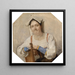 Portrait einer Italienerin - Carl Probst — gerahmtes Bild an der Wand