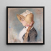 Portrait einer Dame - Jenny Nyström — gerahmtes Bild an der Wand