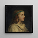 Portrait eines Mädchens in Profil - Albert Anker — gerahmtes Bild an der Wand