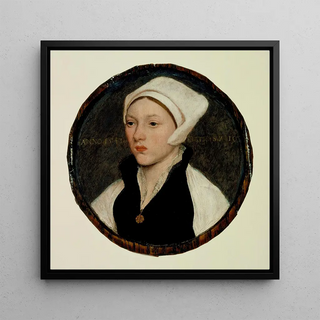 Portrait d'une jeune femme avec un coiffe blanche - Hans Holbein le Jeune