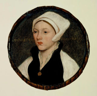 Portrait d'une jeune femme avec un coiffe blanche - Hans Holbein le Jeune