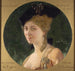 Porträt von Cécile Sorel 1873-1966, Mitglied der Comédie-Française in der Rolle der Gräfin im Hochzeit des Figaro - Louis Édouard Fournier — Ansicht des Kunstwerks