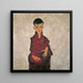 Portrait von Herbert Reiner - Egon Schiele — gerahmtes Bild an der Wand