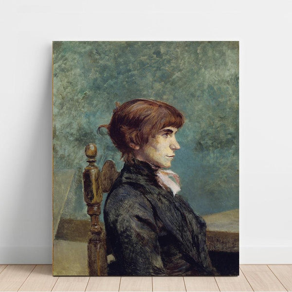 Reproduktion des Gemäldes Portrait von Jeanne Wenz - Henri de Toulouse-Lautrec