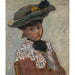 Reproduktion des Gemäldes Portrait einer jungen Frau mit Hut - Pierre Bonnard