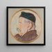 Portrait de Kazimierz Stankiewicz, l'oncle de l'artiste - Stanisław Wyspiański — gerahmtes Bild an der Wand