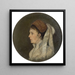 Portrait von Louise Maurer, Mutter des Künstlers - Serafin Maurer — gerahmtes Bild an der Wand