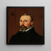 Portrait de Melchior Moretus - Salomon de Bray — gerahmtes Bild an der Wand