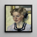 Portrait von Mina Hasch - Leo Putz — gerahmtes Bild an der Wand
