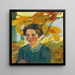 Portrait eines jungen Mädchens - Leo Putz — gerahmtes Bild an der Wand
