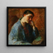 Portrait der Ehefrau des Künstlers Esther Paulsen - Julius Paulsen — Wandpräsentation des Kunstwerks