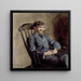 Portrait des Komponisten Johan Backer Lunde - Harriet Backer — gerahmtes Bild an der Wand