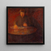 Portrait des Künstlers Wilhelm Wetlesen - Thorvald Erichsen — gerahmtes Bild an der Wand