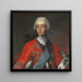 Portrait des Königs Frederik V - Andreas Müller — gerahmtes Bild an der Wand