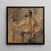 Portrait des Bildhauers Friedrich - Lovis Corinth — gerahmtes Bild an der Wand