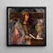 Portrait idealisiert von Ptolemaios - Kreis von Ambrosius Holbein — gerahmtes Bild an der Wand